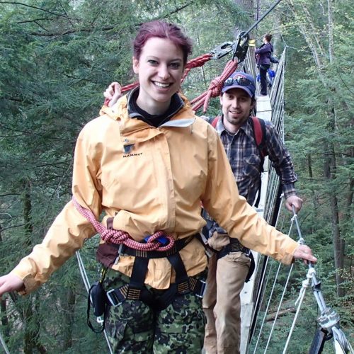 Haliburton Forest Canopy Tour bridge