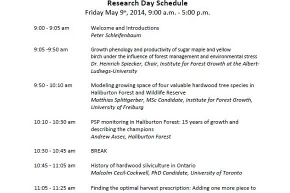 A Celebration of Research at Haliburton Forest!