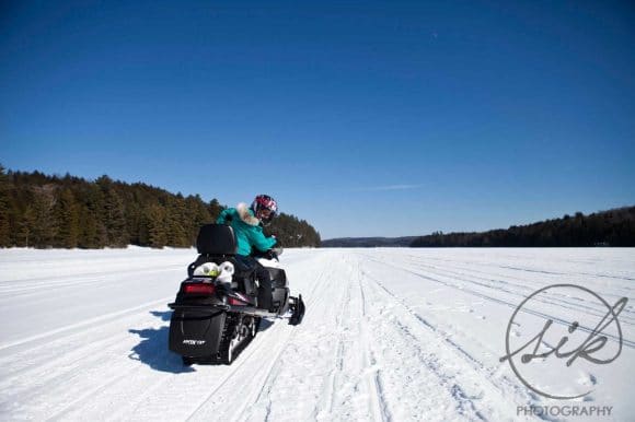 Solmaz’ First Snowmobiling Experience