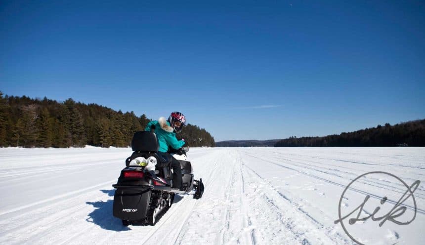 Solmaz’ First Snowmobiling Experience
