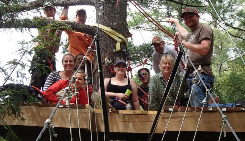 group canopy tour