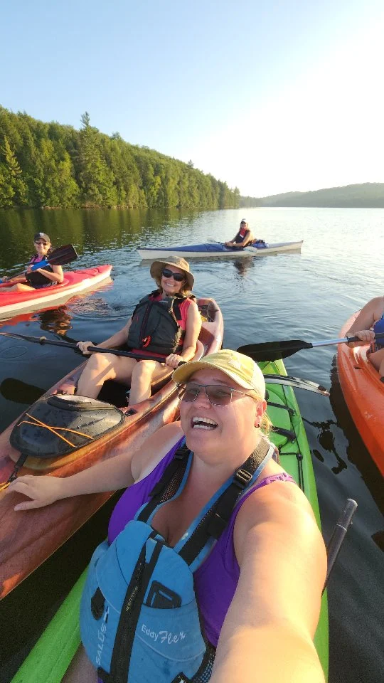 Beautiful sunset paddle and swim with some very lovely ladies from Kennisis Lake!
We love sharing our love for @haliburton_forest with others.

#sunsetpaddle #haliburtonforest #myhaliburtonhighlands #comewander #discoveron #kayaking #paddling
