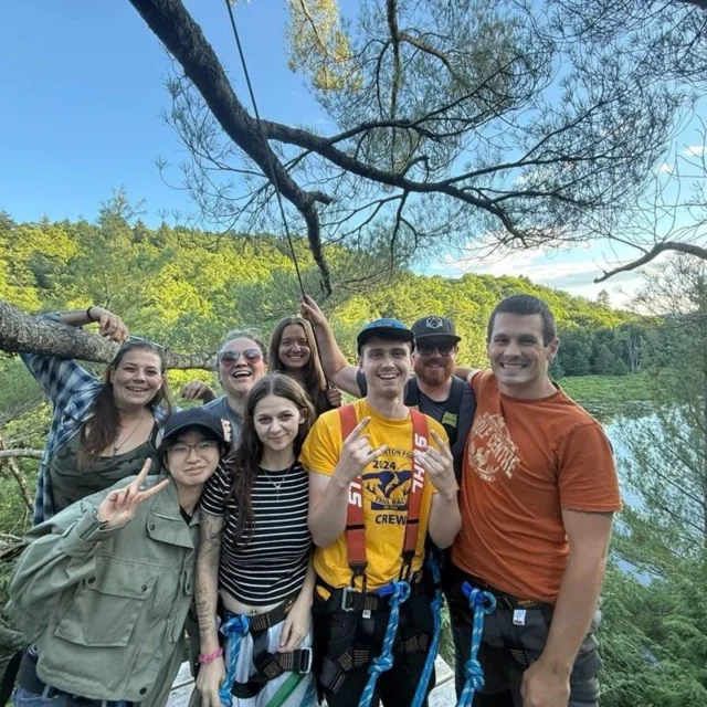 Tell me you love your job, without telling me you love your job.

Last night, our team hosted the team from @kinarkoutdoorcentre for an evening social, and they had a blast on the Canopy Tour @haliburtonforestwolfcentre and just chilling around a bonfire at the Boiler Room!

#lovewhereyouwork #lovewhereyoulive❤️ #liveauthentic #getoutside #myhaliburtonhighlands #haliburtonforest #discoveron #forglowinghearts